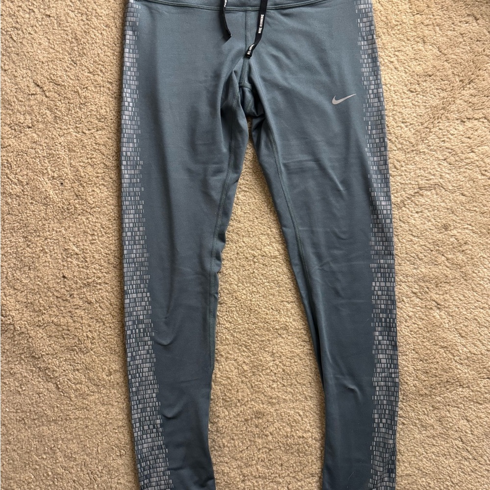 Nike Blue Leggings with Side Detail